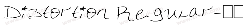 Distortion Regular字体转换